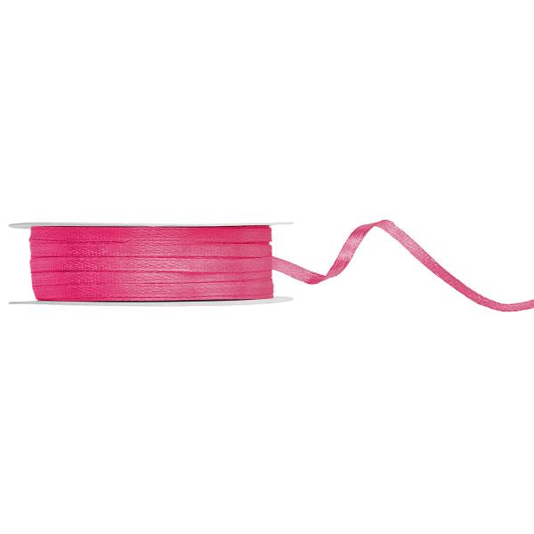 Satiininauha Tumman-pinkki 3 mm