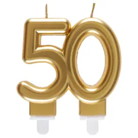 Kakkukynttilä 50 Kulta