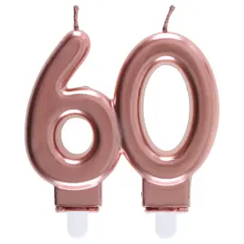 Kakkukynttilä 60 Ruusukulta