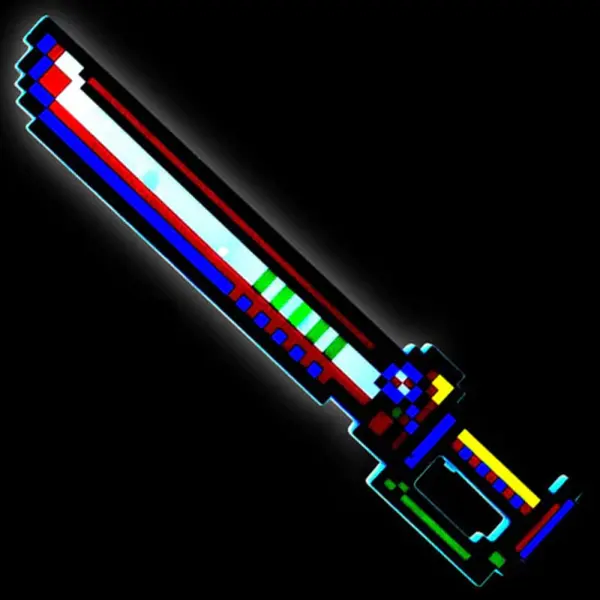 LED Light Up Pixel Lelu Miekka