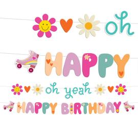 Kirjaviirinauha Happy Birthday Boho Girlz
