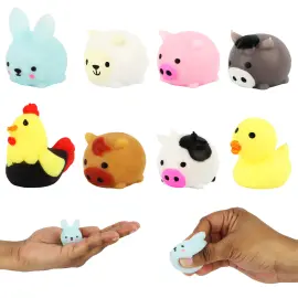 Squishy Maatilan El&auml;imet Lelu 3-5 cm