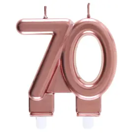 Kakkukynttilä 70 Ruusukulta