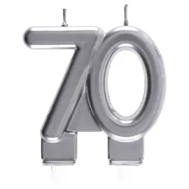 Kakkukynttilä 70 Hopea