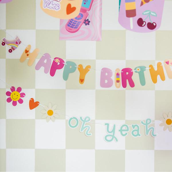 Kirjaviirinauha Happy Birthday Boho Girlz