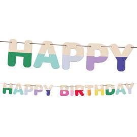 Kirjainviirinauha Happy Birthday Puu 4 m