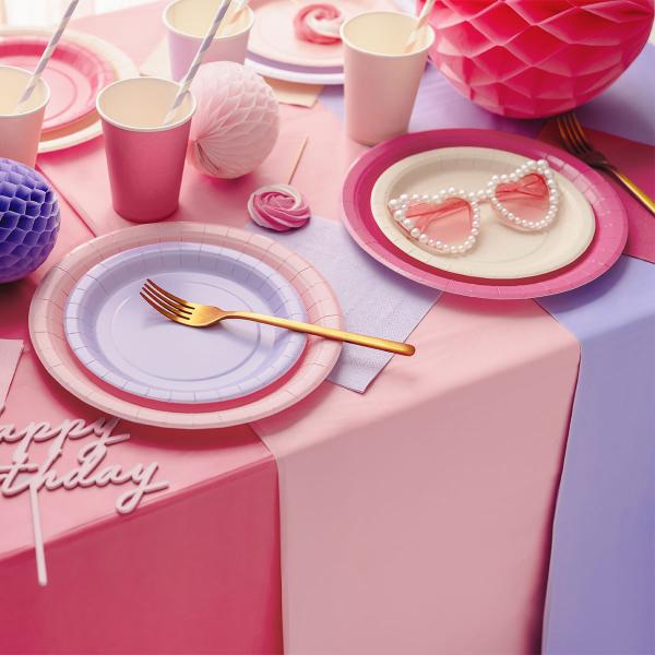 Pahvilautaset Tummanpinkki