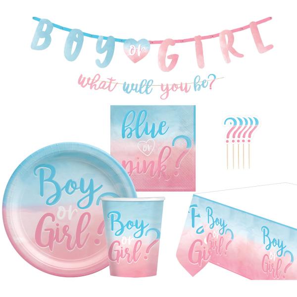 Babyshower Setti Boy or Girl 35-kpl