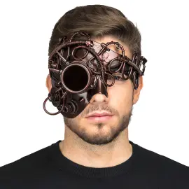 Steampunk Puplinaamio Punainen