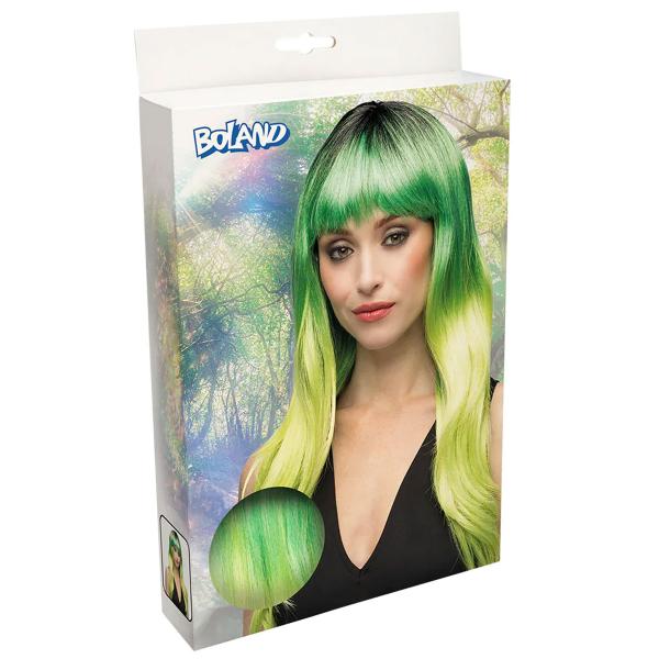 Peruukki Otsatukalla Vihreä