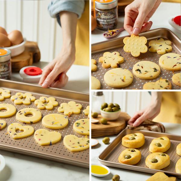 Non-Stick Suorakaiteen Muotoinen Uunivuoka Kulta