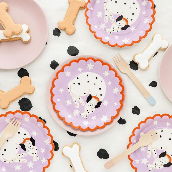 Paperilautaset Dalmatialaiset 6-kpl