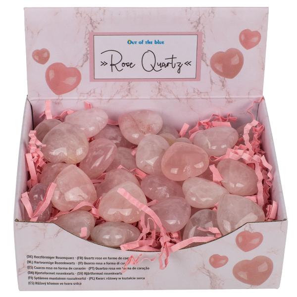 Ruusukvartsi Sydän 2,5 cm