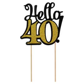 Hello 40 Kakkukoriste