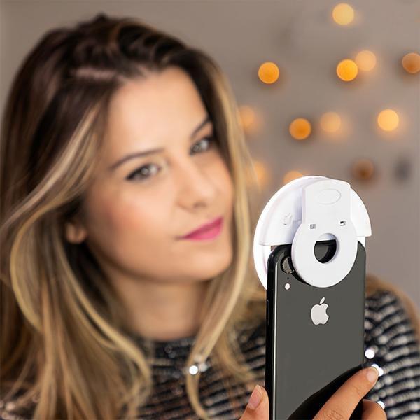 Selfielamppu LED