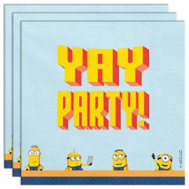 Minions Paperiservetit 20 kpl