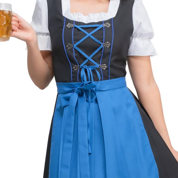 Oktoberfest Dirndl Mekko Sininen & Musta