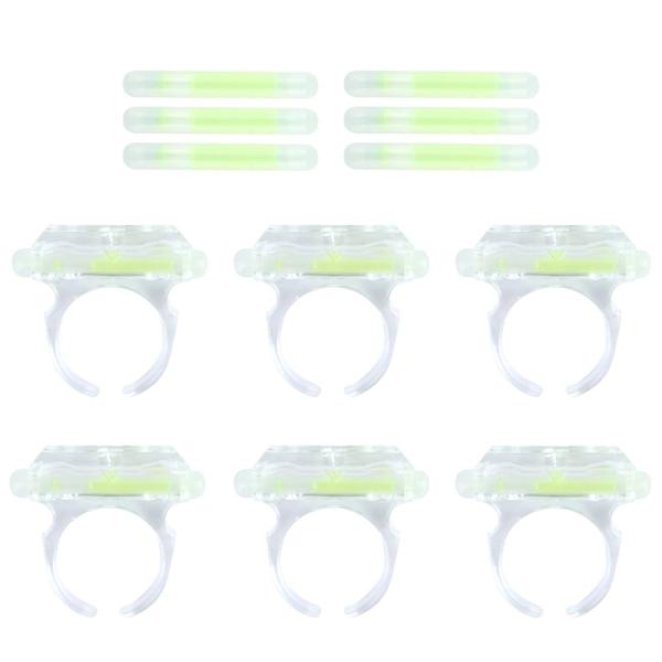 Glowstick Sormukset 6 kpl