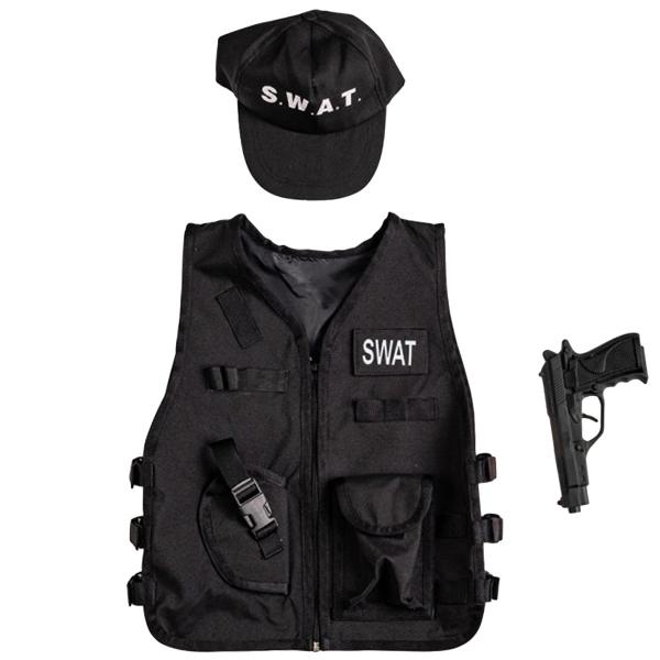 Musta Naamiaissetti SWAT Lapsille