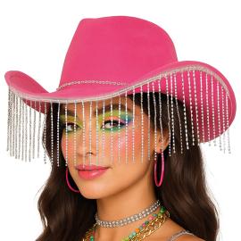 Cowboyhattu Hapsuilla Vaaleanpunainen