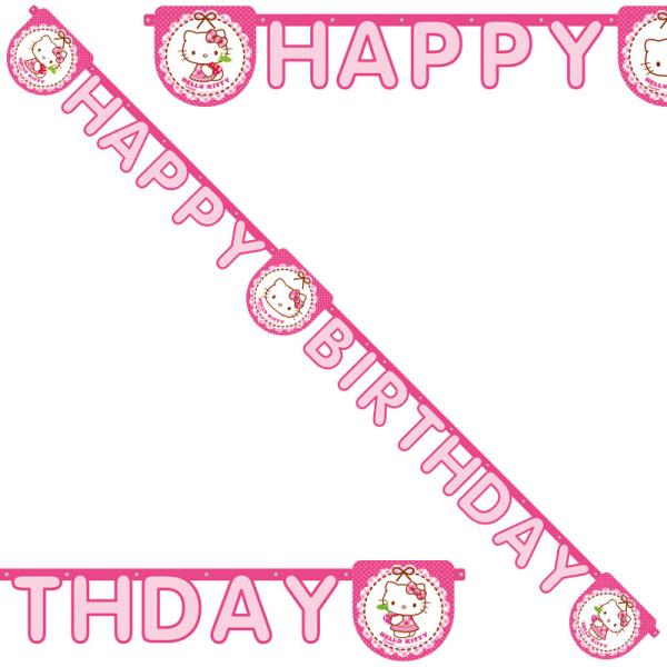 Hello Kitty Happy Birthday Kirjainnauha