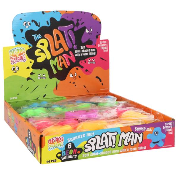 Venyvä Puristelulelu Mr Splatman 6,5 cm