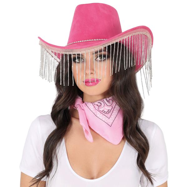 Cowboyhattu Hapsuilla Vaaleanpunainen