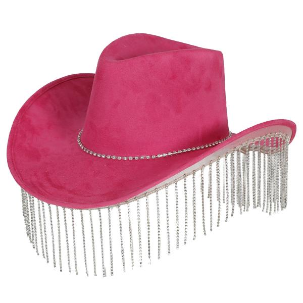 Cowboyhattu Hapsuilla Vaaleanpunainen