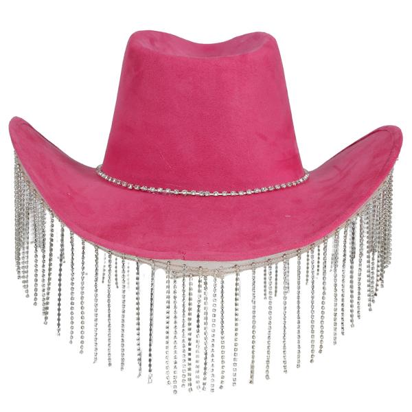 Cowboyhattu Hapsuilla Vaaleanpunainen