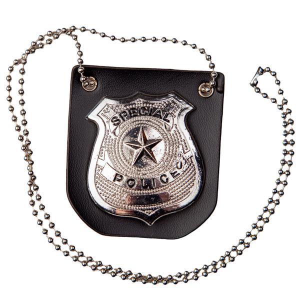 Poliisimerkki Kaulanauhassa