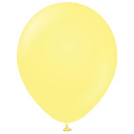 Premium Lateksiilmapallot Macaron Yellow 25 kpl