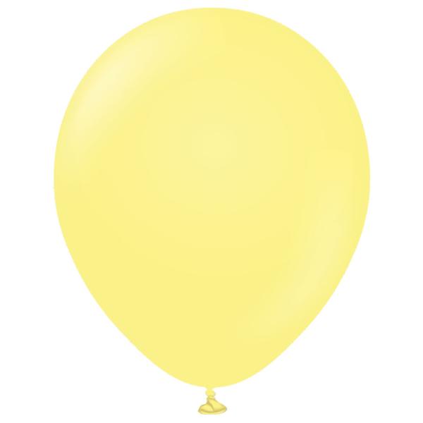 Premium Lateksiilmapallot Macaron Yellow