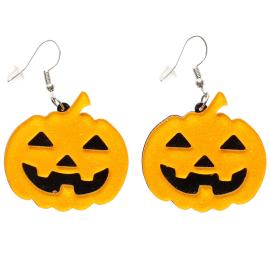 Halloweenkurpitsa-korvakorut