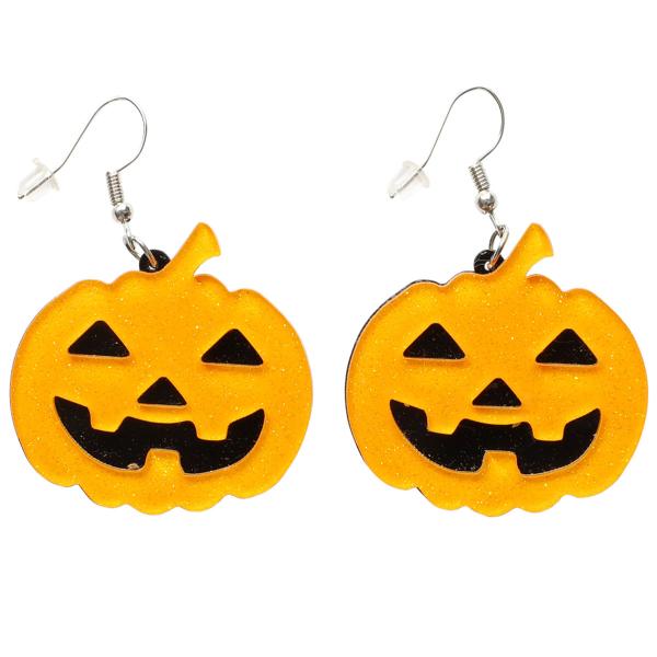 Halloweenkurpitsa-korvakorut