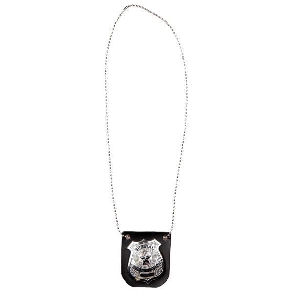 Poliisimerkki Kaulanauhassa