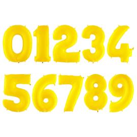 Numeroilmapallo Neon Keltainen