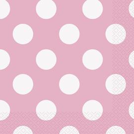 Polka Dot Vaaleanpinkit Lautasliinat