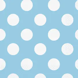 Polka Dot Vaaleansiniset Lautasliinat