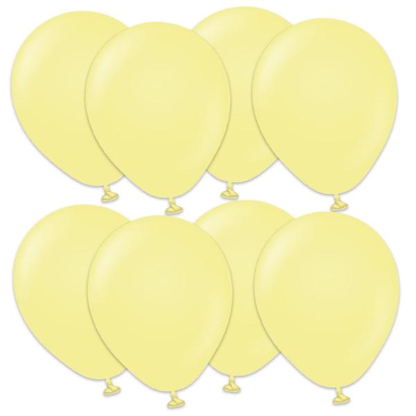 Premium Pienet Lateksiilmapallot Macaron Yellow