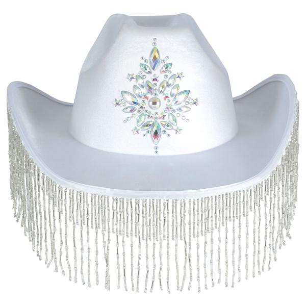 Cowboyhattu Hapsuilla Valkoinen