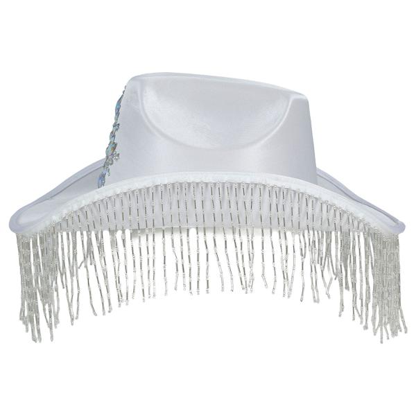 Cowboyhattu Hapsuilla Valkoinen
