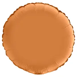 Pyöreä Folioilmapallo Satiini Caramel