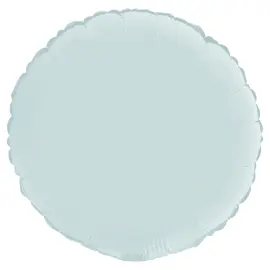 Pyöreä Folioilmapallo Satiini Pastellinsininen