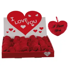 I Love You Pehmosydän Punainen