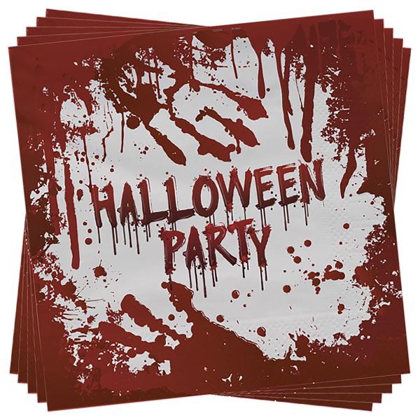Servetit Verinen Halloween Party 12 kpl