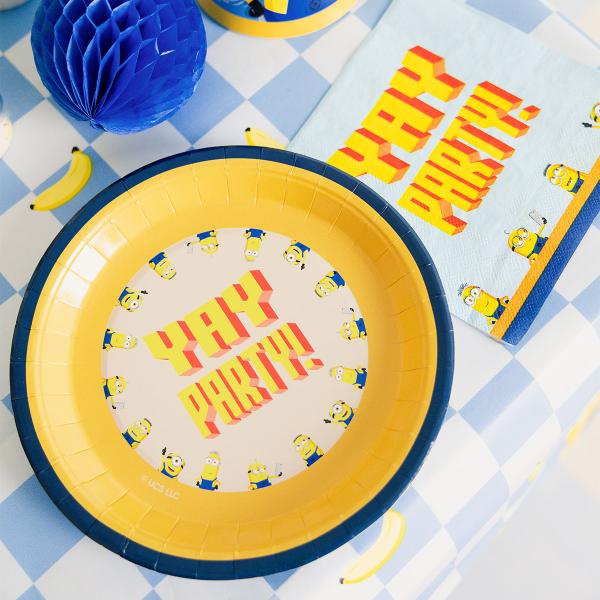 Minions Pahvilautaset 23 cm 6 kpl