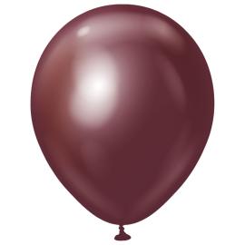 Premium Lateksiilmapallot Chrome Burgundy 25 kpl