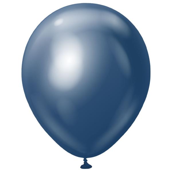 Premium Lateksiilmapallot Chrome Navy