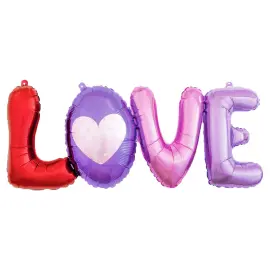 Love Folioilmapallo Punainen & Liila