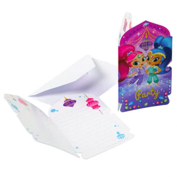 Shimmer ja Shine Kutsukortit